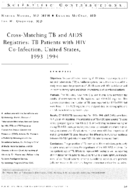 Crossmatching TB and AIDS registries TB patients with HIV coinfection United States 19931994