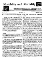 Morbidity and Mortality Weekly Report Vol 1 No 37 September 19 1952