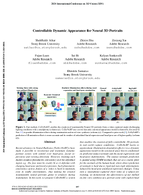 Controllable Dynamic Appearance for Neural 3D Portraits