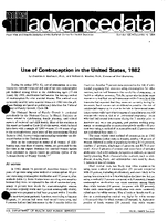 Use of Contraception in the United States 1982