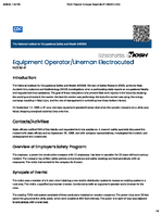 Equipment OperatorLineman Electrocuted FACE 8847