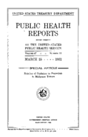 Public Health Reports  v 47 no 13  cover