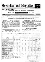 Morbidity and Mortality Weekly Report Vol 10 No 36 for Release September 15 1961