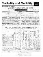 Morbidity and Mortality Weekly Report For release January 3 1959 Vol 7 No 52