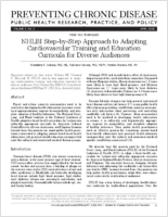 NHLBI StepbyStep Approach to Adapting Cardiovascular Training and Education Curricula for Diverse Audiences