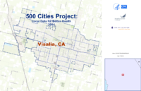 500 Cities Project Local Data for Better Health 2014 Visalia CA