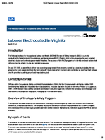 Laborer Electrocuted in Virginia FACE 8761 FACE 8761
