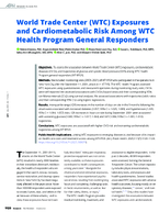 World Trade Center WTC Exposures and Cardiometabolic Risk Among WTC Health Program General Responders