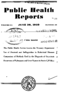 Public Health Reports  v 54 no 26  cover