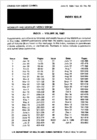 MMWR Morbidity and Mortality Weekly Report June 9 1989  Vol 36  No 53 Index