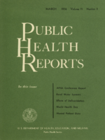 Public Health Report  v 71 no 3  cover
