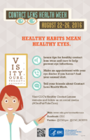 Contact Lens Health Week August 2226 2016 Healthy habits mean healthy