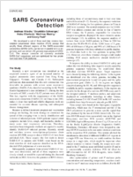 SARS Coronavirus Detection