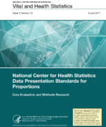 National Center for Health Statistics Data Presentation Standards for Proportions