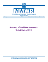 Summary of Notifiable Diseases  United States 2008