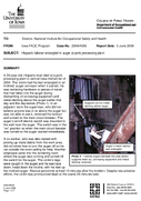 Hispanic laborer entangled in auger at pork processing plant