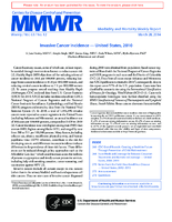 MMWR Morbidity and Mortality Weekly Report Vol 63 No 12 March 28 2014