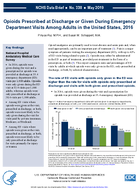 Opioids prescribed at discharge or given during emergency department visits among adults in the United States 2016