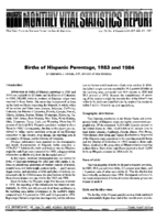 Births of Hispanic parentage 1983 and 1984