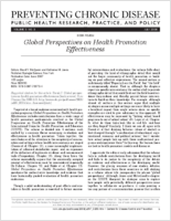 Global Perspectives on Health Promotion Effectiveness