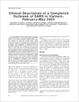 Clinical Description of a Completed Outbreak of SARS in Vietnam FebruaryMay 2003