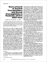 Reassortment of Ancient Neuraminidase and Recent Hemagglutinin in Pandemic H1N1 2009 Virus