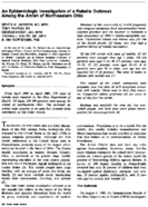 An Epidemiologic Investigation Of A Rubella Outbreak Among The Amish Of Northeastern Ohio