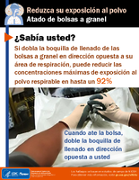 Reduzca su exposicin al polvo Atado de bolsas a granel