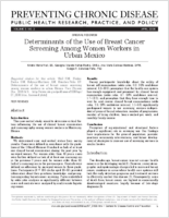 Determinants of the Use of Breast Cancer Screening Among Women Workers in Urban Mexico