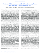 Prevalence of Chlamydia trachomatis Genital Infection Among Persons Aged 1439 Years  United States 20072012
