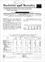 Morbidity and Mortality Weekly Report Vol 11 No 40 for Release October 12 1962