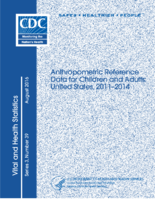 Anthropometric reference data for children and adults United States 20112014