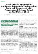 Public Health Response to Multistate Salmonella Typhimurium Outbreak Associated with Prepackaged Chicken Salad United States 2018