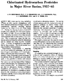 Chlorinated Hydrocarbon Pesticides In Major River Basins 195765