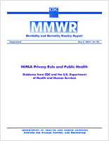Morbidity and Mortality Weekly Report Supplement May 2 2003  Vol 52