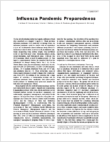 Influenza Pandemic Preparedness