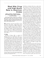 West Nile Virus and High Death Rate in American Crows