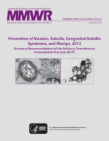 Morbidity and Mortality Weekly Report MMWR Recommendations and Reports  Vol 62  No 4 June 14 2013