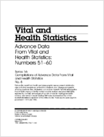 Advance Data from Vital and Health Statistics Numbers 5160