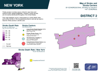 NY Congressional District 02 Stroke and Stroke Centers Map 119th Congress