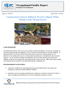 Construction Laborer Killed in Trench Collapse While Taking Grade Measurements