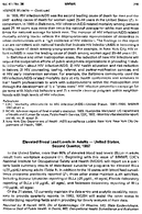 Elevated Blood Lead Levels in Adults  United States Second Quarter 1992