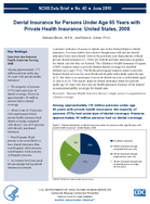 Dental Insurance for Persons Under Age 65 Years with Private Health Insurance United States 2008