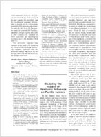 Modeling the Impact of Pandemic Influenza on Pacific Islands