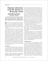 Human Infection with M Strain of Brucella canis
