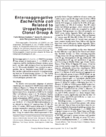 Enteroaggregative Escherichia coli Related to Uropathogenic Clonal Group A