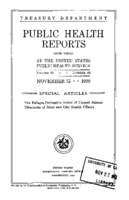 Public Health Report  v 44 no 46  cover