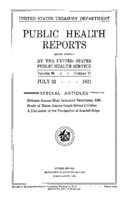 Public Health Reports  v 46 no 31  cover