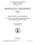 Mortality Statistics 1931