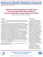 Selected Financial Burdens of Health Care Among Families With Older Adults by Family Composition United States 20172018